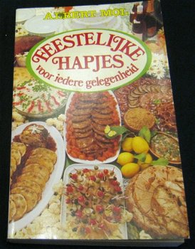 kookboek van Albert Mol, feestelijke hapjes, NIEUW,1986 - 1