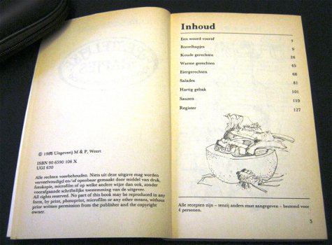 kookboek van Albert Mol, feestelijke hapjes, NIEUW,1986 - 3