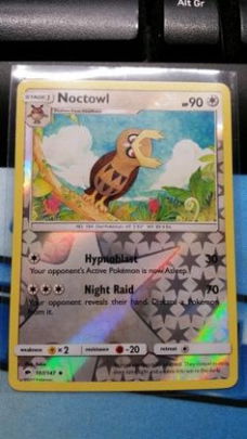 Noctowl  107/147 Uncommon (reverse) sm burning shadows