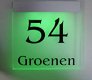Groenen Graveer Veldhoven LED verlichte naamplaten. - 3 - Thumbnail
