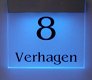 Groenen Graveer Veldhoven LED verlichte naamplaten. - 5 - Thumbnail