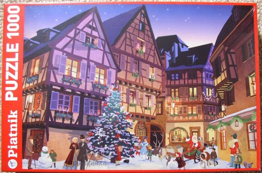 Piatnik - Vintage Christmas Village - 1000 Stukjes Nieuw - 2