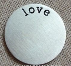 Window plate voor Memory glass locket, Love - 1