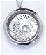 Window plate voor Memory glass locket, Love - 2 - Thumbnail