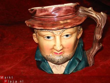 Antieke Engelse beker ca 1880 z.g.n. Toby Jug. - 1