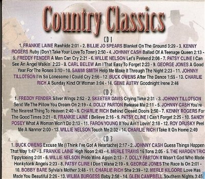 CD - Country Classics - 3CD - 1