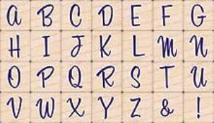 NIEUW Uppercase Sassy Alphabet stempels van Hero Arts - 1