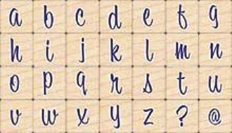 NIEUW Lowercase Sassy Alphabet stempels van Hero Arts - 1