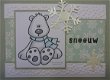 WINTERkaart 11: Sneeuw (polarbear) - 1 - Thumbnail