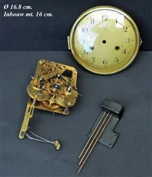 Pendule uurwerk=Pfeilkreuz =zie omschrijving =35167 - 0