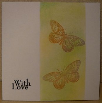 VLINDERkaart 03: with love (twee vlinders) - 1