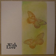 VLINDERkaart 03: with love (twee vlinders)