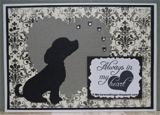 Hondenkaart 52: Condoleance kaart hond