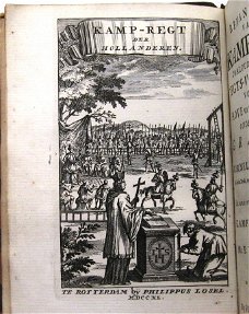 Behandeling van 't Kamp-Regt 1740 Alkemade - Met 8 gravures