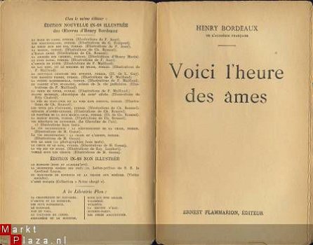 HENRY BORDEAUX**VOICI L'HEURE DES AMES**ED. FLAMMARION - 2