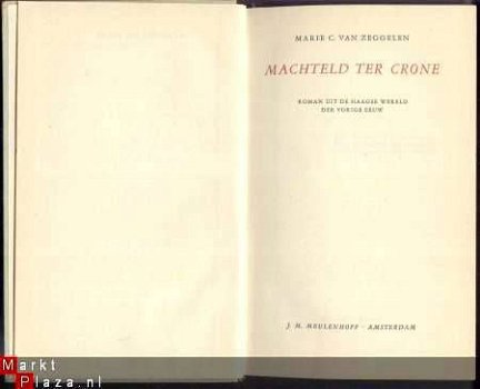 MARIE C. VAN ZEGGELEN**MACHTELD TER CRONE**MEULENHOFF** - 1