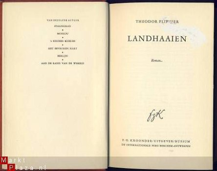 THEODOR PLIEVIER**LANDHAAIEN**HAIFISCHE*KROONDER - 2