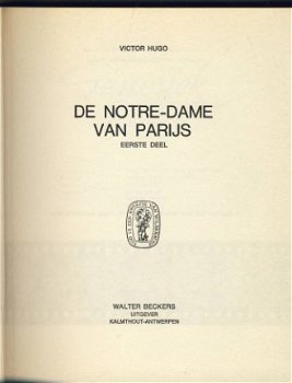 VICTOR HUGO**DE NOTRE-DAME VAN PARIJS**BECKERS FILMEDITIE** - 2