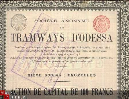 TRAMWAYS D'ODESSA**1880**Me ECTORS-BRUXELLES - 2