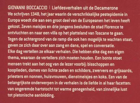 GIOVANNI BOCCACCIO**LIEFDESVERHALEN UIT DE DECAMERONE**LIEFD - 2