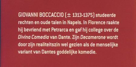 GIOVANNI BOCCACCIO**LIEFDESVERHALEN UIT DE DECAMERONE**LIEFD - 3