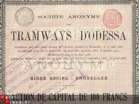 TRAMWAYS D'ODESSA**1880**Me ECTORS+BRUXELLES - 1