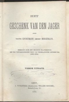 VROUWE COURTMANS GEBOREN BERCHMANS*HET GESCHENK VAN DE JAGER - 1