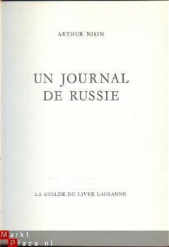 ARTHUR NISIN**UN JOURNAL DE RUSSIE**LA GUILDE DU LIVRE LAUSA - 1