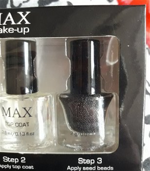 Zwart setje caviar nails (nagel kaviaar) *nieuw* - 2