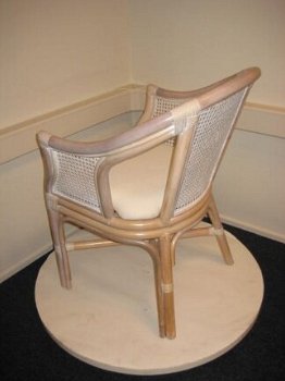 Rieten eetkamerstoel Monica - super rotan stoel uit voorraad in drie kleuren. - 3