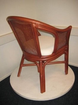 Rieten eetkamerstoel Monica - super rotan stoel uit voorraad in drie kleuren. - 7