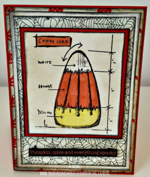 SALE NIEUW TIM HOLTZ GROTE cling stempel Halloween Blueprints 3 Candy Corn. - 2