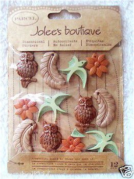 SALE Jolee's Boutique Dimensional Stickers Parcel Nature Charms - 2