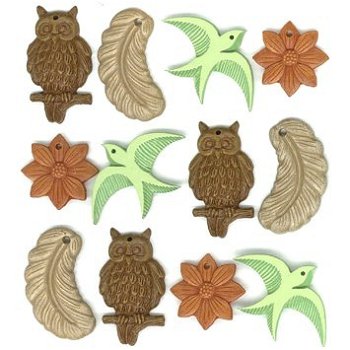 SALE Jolee's Boutique Dimensional Stickers Parcel Nature Charms. - 1