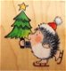 SALEHouten stempel Xmas Hedgy van Penny Black - 1 - Thumbnail