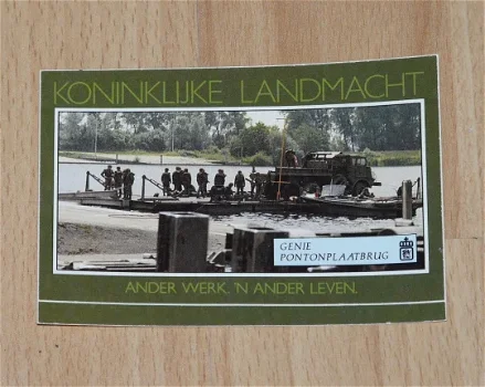 Sticker, Genie, Koninklijke Landmacht, jaren'80.(Nr.2) - 0