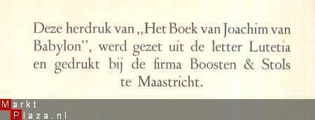 MARNIX GIJSEN**HET BOEK VAN JOACHIM VAN BABYLON**AAM.STOLS - 4