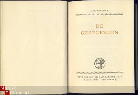 GUY MCCRONE**DE GEZEGENDEN**JAN VAN TUYL HARDCOVER - 4