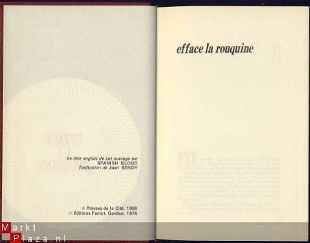 RAYMOND CHANDLER**EFFACE LA ROUQUINE**ED. FAMOT - 2