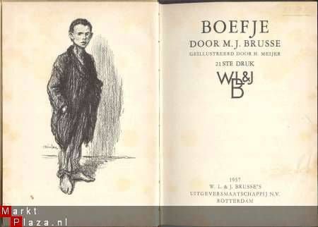M. J. BRUSSE ** BOEFJE **1957**W. L. & J. BRUSSE' S UITG.MIJ - 2