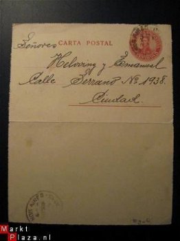 Antieke Carta Postal....1909...Dubbele kaart Buenos Aires - 1