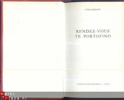 ASTER BERKHOF*RENDEZ-VOUS TE PORTOFINO*RODE*LINNEN HARDCOVER - 4