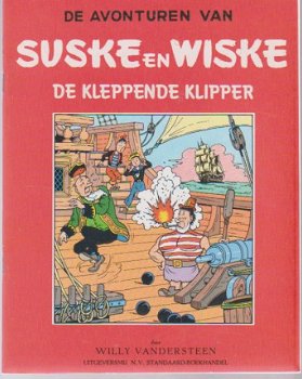 Suske en Wiske reclame uitgave Nieuwsblad blauw/rood de kleppende klipper - 1