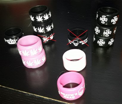 18 mm. vape bands in diverse kleuren en prints - 2