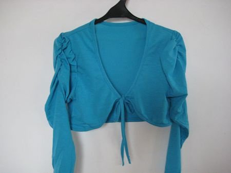 boetiek bolero kleur turquoise in mt 158/164 - 2