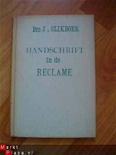 Handschrift in de reclame door J. Slikboer