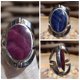 Twee zilveren ringen in een met prachtige stenen - 7 - Thumbnail