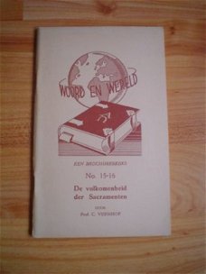 De volkomenheid der sacramenten door prof. C. Veenhof