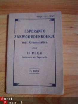 Esperanto zakwoordenboekje door H. Blok - 1
