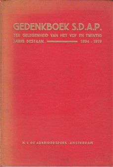 Gedenkboek SDAP 1894-1919